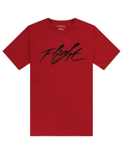 Load image into Gallery viewer, Jordan Essentials Flight Graffiti Short Sleeve T-Shirt in Red ⏐ Size L
