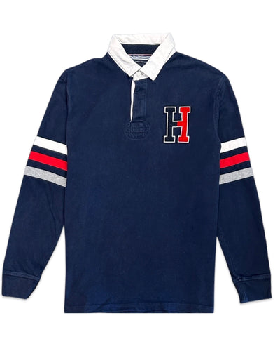 Tommy Hilfiger Long Sleeve Rugby Shirt 'H Fleece'  ⏐ Size L: