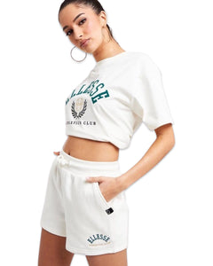 Ellesse Collegiate Gouldia Shorts in Off-White ⏐ Size 14 (AU)