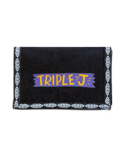 Load image into Gallery viewer, Triple J Retro Velcro Corduroy Wallet in Black
