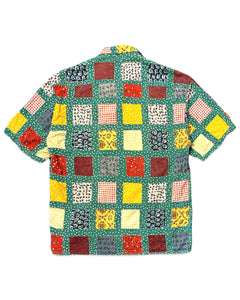 Naf Naf Vintage Patchwork Colour Block Short Sleeve Shirt ⏐ Size M