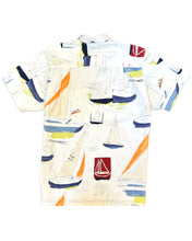 將圖片載入圖庫檢視器 Nautica Vintage Yacht Watercolour Paint Shirt ⏐ Fits XL