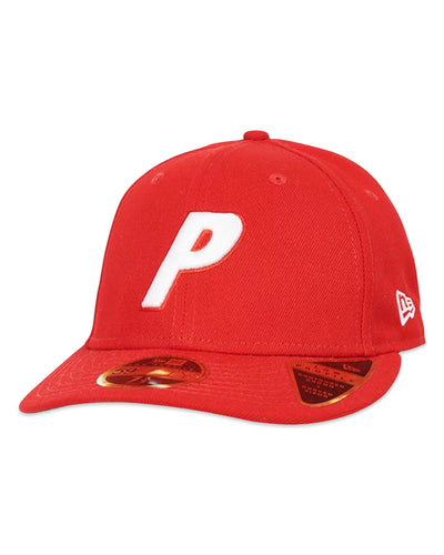 Palace x New Era Low Profile P 59Fifty in Red ⏐ 7 3/4