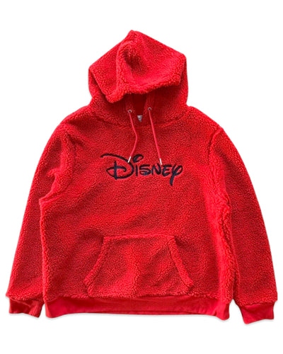 Disney Sherpa Fleece Hooded Jumper in Red ⏐ Size XL