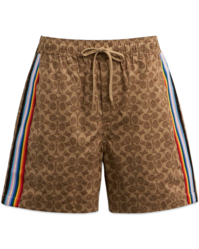 Coach 1941 Signature Shorts in Tan ⏐ Size XL