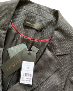 David Lawrence Birdeye Wool Suit Blazer Jacket ⏐ Size 8