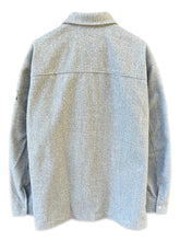 將圖片載入圖庫檢視器 Calvin Klein Oversized Faux Wool Long Sleeve Overshirt in Grey ⏐ Size XL