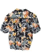 Load image into Gallery viewer, Jaase Black Print Anita Oversized Button Shirt ⏐ Size XS