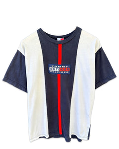 Tommy Hilfiger Outdoors Vintage 90's Rubber Logo T-Shirt ⏐ Size L
