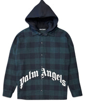 Load image into Gallery viewer, Palm Angels Hooded Logo Heavy Overshirt ⏐ Size L