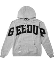 將圖片載入圖庫檢視器 Geedup Team Logo Hoody in Grey Marle / Black