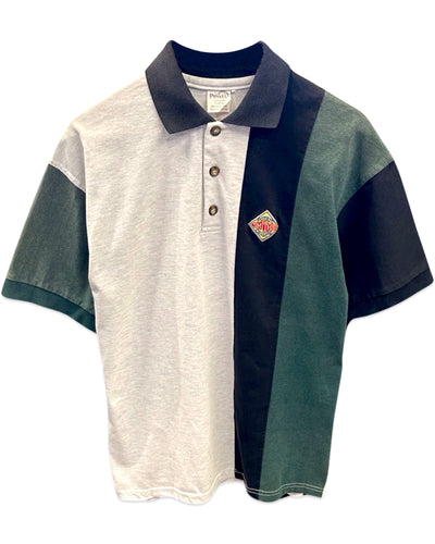 Smiths Potato Crisps Vintage Short Sleeve Colour Block Polo Shirt ⏐ Size L