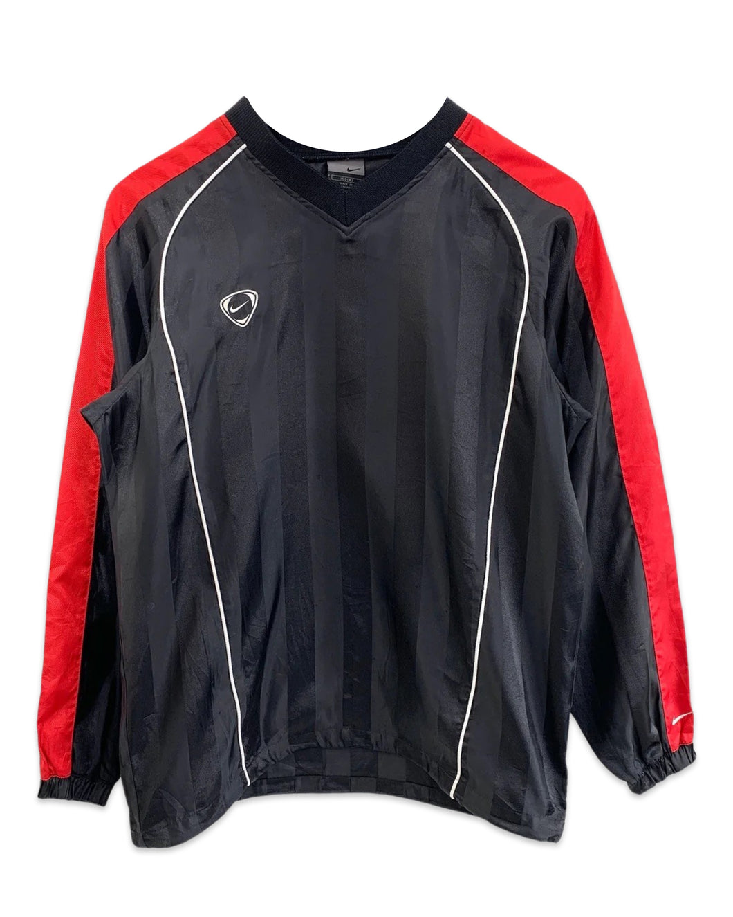 Nike Vintage Long Sleeve Football Jersey in Black and Red ⏐ Size S