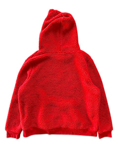Disney Sherpa Fleece Hooded Jumper in Red ⏐ Size XL