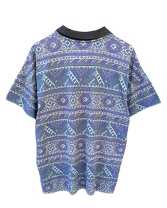 Bodega Bayt Vintage 90s Aztec Print Polo Shirt ⏐ Size XL