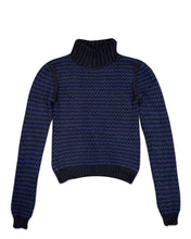 Load image into Gallery viewer, Witchery Knit Wool Crew Jumper Black / Blue ⏐ Size S