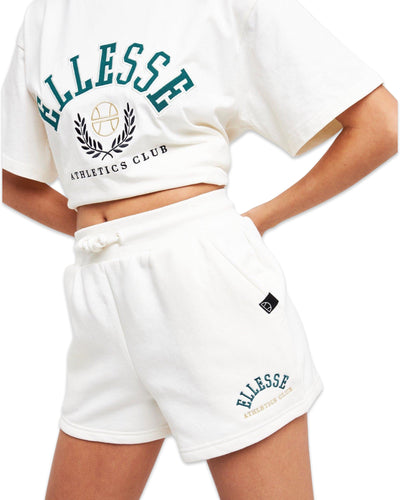 Ellesse Collegiate Gouldia Shorts in Off-White ⏐ Size 14 (AU)