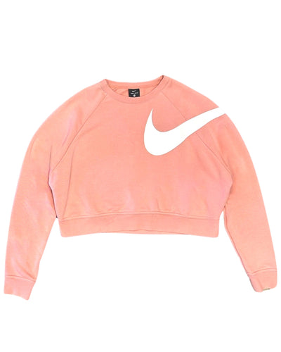 Nike Vintage Crop Crew Jumper in Rose Pink ⏐ Size M