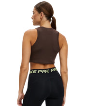 將圖片載入圖庫檢視器 Nike Sportswear Essential Rib Crop Tank Top in Brown ⏐ Multiple Sizes