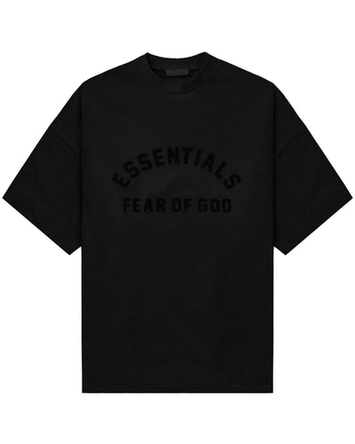 Essentials Fear of God Heavy Jersey Short Sleeve Jumper in Black