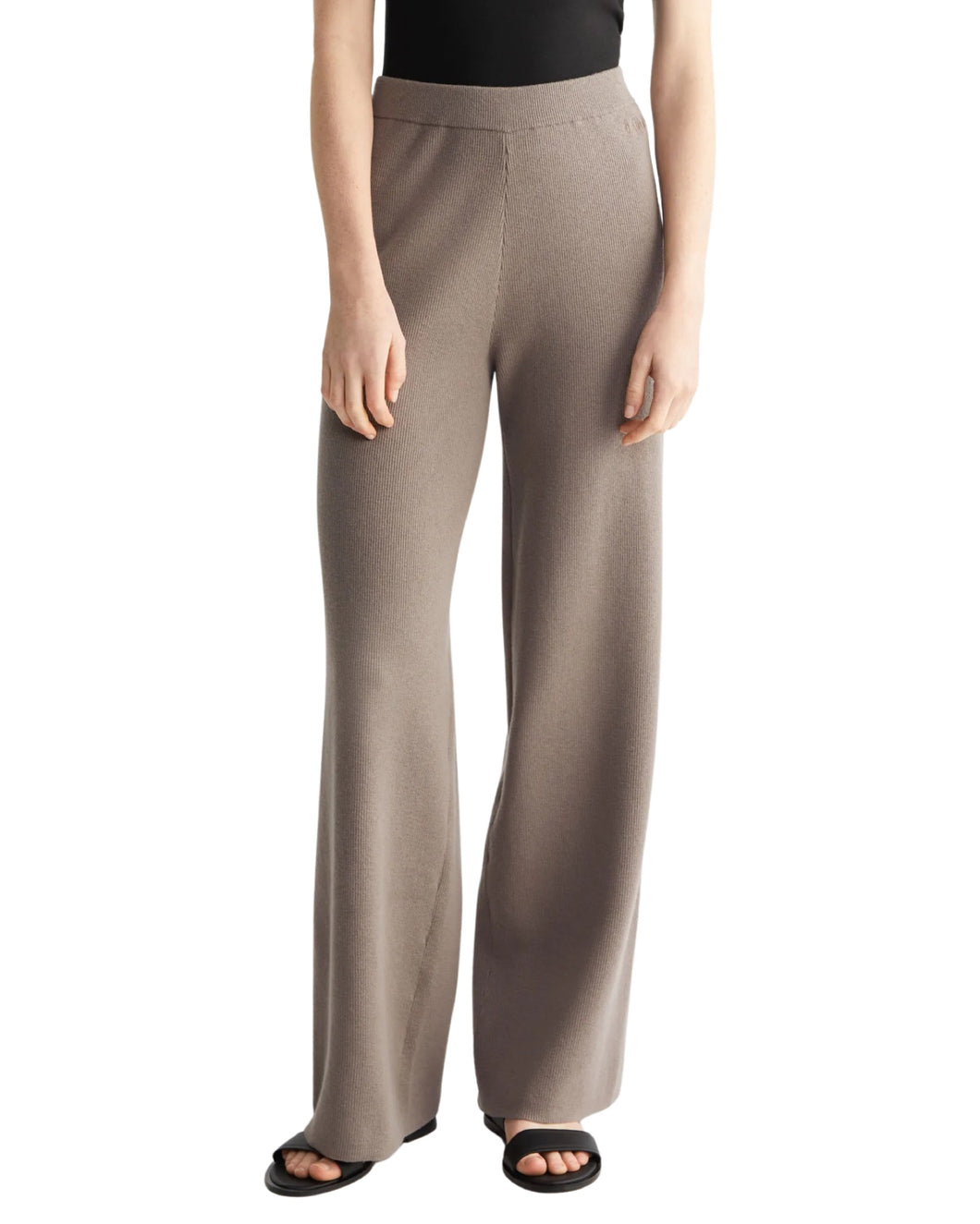 Calvin Klein Ribbed Wide Leg Pant Desert Brown ⏐ Multiple Sizes