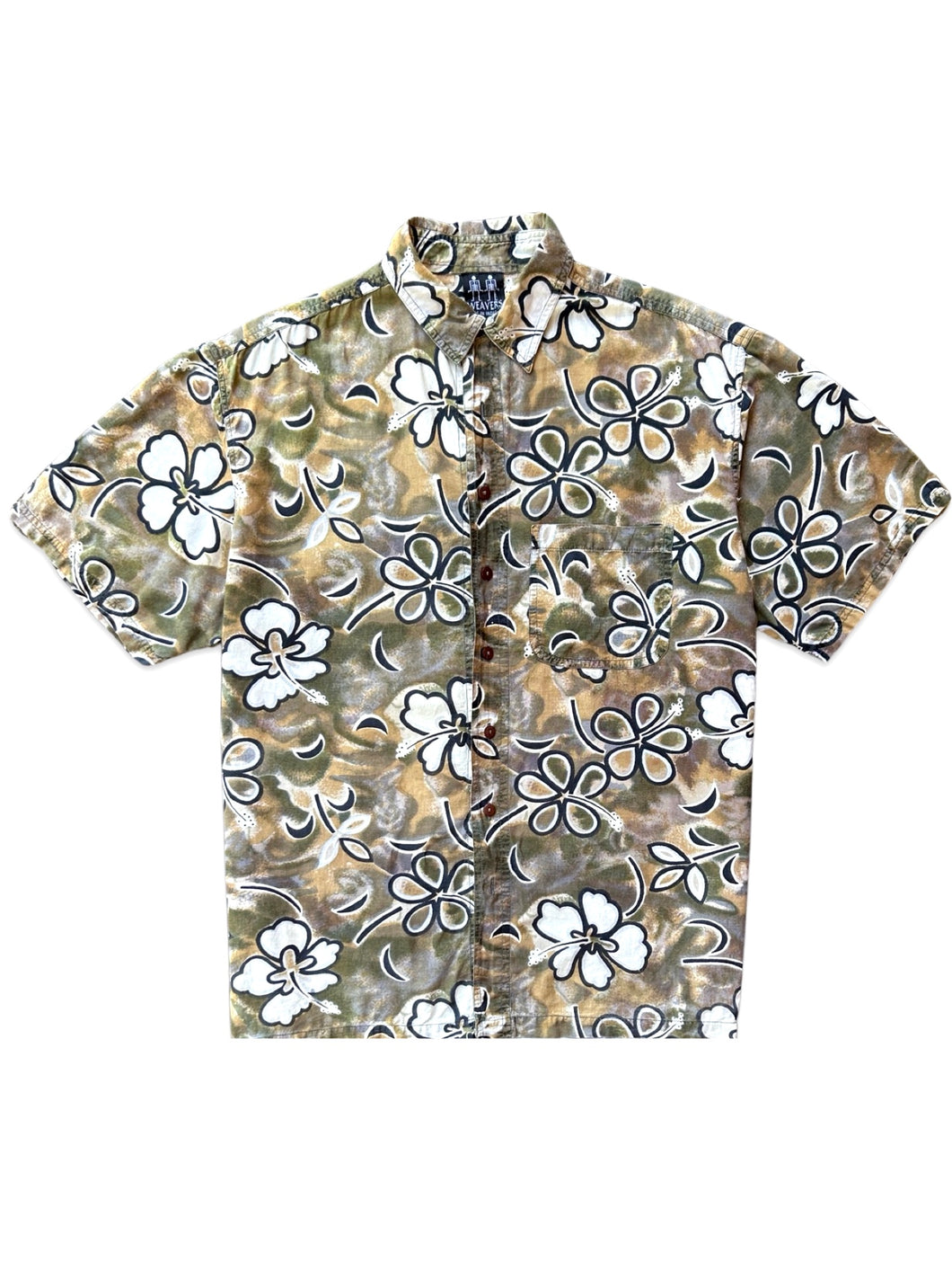 Weavers Vintage Short Sleeve Party Shirt ⏐ Size L