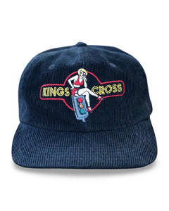 Kings Cross Corduroy Snapback Hat in Black ⏐ One Size