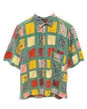 Load image into Gallery viewer, Naf Naf Vintage Patchwork Colour Block Short Sleeve Shirt ⏐ Size M