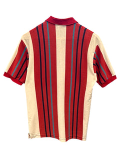Nike Vintage 90's Short Sleeve Striped Polo Shirt  ⏐ Size M