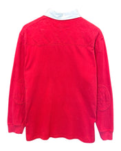 Load image into Gallery viewer, Ralph Lauren Long Sleeve Rugby Jumper in Red ⏐ Size L