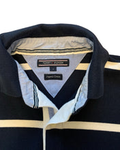 將圖片載入圖庫檢視器 Tommy Hilfiger Striped Short Sleeve Polo Shirt in Navy