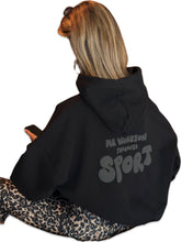 Load image into Gallery viewer, Mr Winston &quot;Spa Collection&quot; All Black Puff Hood Jumper  ⏐ Size S