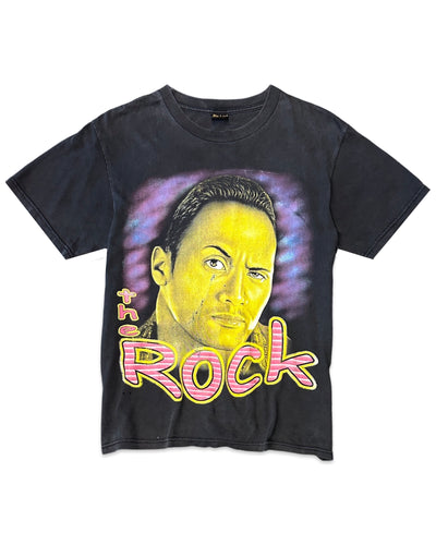 WWE Vintage The Rock 'Peoples Eyebro' T-Shirt in Black