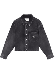 Load image into Gallery viewer, Calvin Klein Cropped Dad Denim Long Sleeve Shirt&lt;br/&gt;New