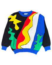 Load image into Gallery viewer, Lipp Vintage Knit Jumper Multicoloured Sequin⏐ Size S