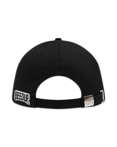 Geedup Company 6 Panel Hat in Black / White ⏐ One Size