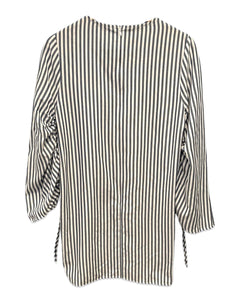 Cooper St Striped Dress in White and Blue ⏐ Size 10(AU)
