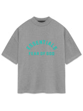 將圖片載入圖庫檢視器 Essentials Fear of God FW24 深希瑟灰重磅平紋針織 T 卹