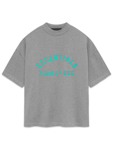 Fear of God Essentials FW24 Heavy Jersey Short Sleeve T-Shirt in Dark Heather Grey
