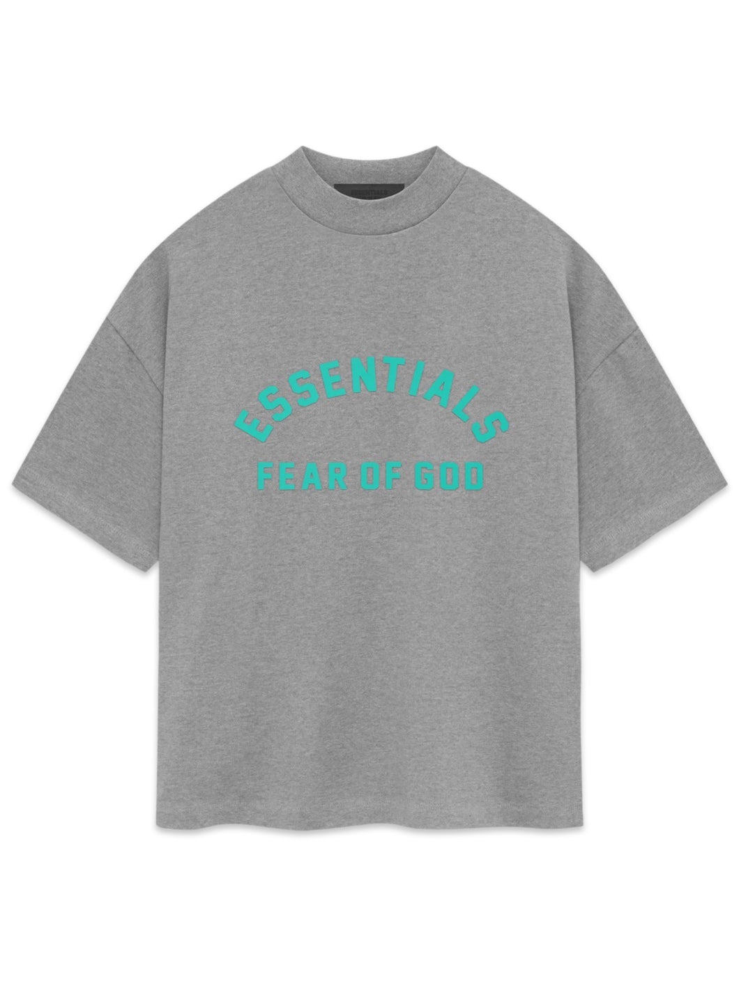 Essentials Fear of God FW24 深希瑟灰重磅平紋針織 T 卹