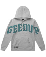 Load image into Gallery viewer, Geedup Team Logo Hoody Grey/Aqua Green Winter Del.2/22