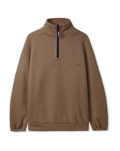 Load image into Gallery viewer, Butter Goods Hampshire 1/4 Zip Pullover in Saddle Brown