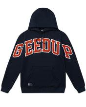 將圖片載入圖庫檢視器 Geedup Team Logo Hoodie Navy/Burnt Orange Autumn Del.1/24