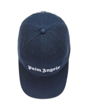 Load image into Gallery viewer, Palm Angels Logo Embroidered Baseball Cap in Navy