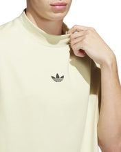 將圖片載入圖庫檢視器 Adidas Basketball Mock Neck Short Sleeve T-Shirt in Sandy Beige