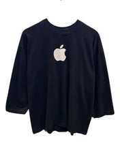 Load image into Gallery viewer, Apple Computers Vintage 90&#39;s 3/4 Short Sleeve T-Shirt in Black ⏐ Size XL