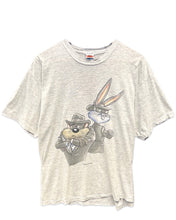 Load image into Gallery viewer, Warner Bros Vintage 1998 Bugs Bunny Tazzy Devil Short Sleeve T-Shirt Grey ⏐Size L