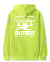 Load image into Gallery viewer, Butter Goods All Terrain Hooded Pullover in Safety Green ⏐ Size XL
