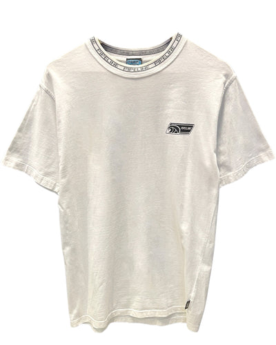 Pipeline Vintage Surf Short Sleeve T-Shirt in White ⏐ Size S