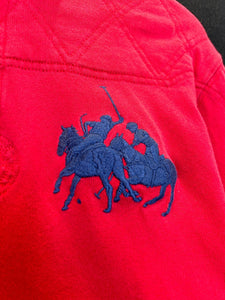 Polo Ralph Lauren Long Sleeve Rugby Jumper in Red - Bisy Clothing